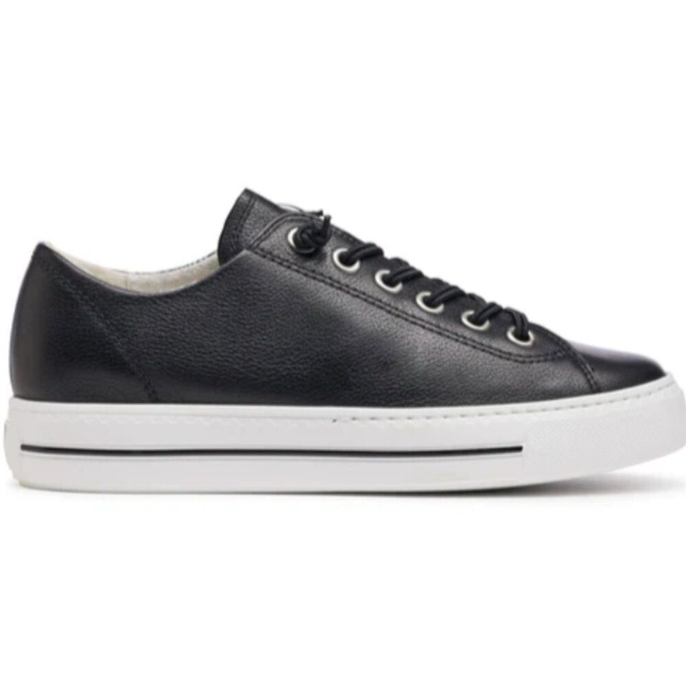 Paul Green Hadley No Tie Black Designer Women's Sneakers size 8.5 US